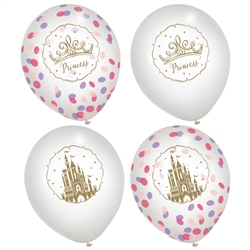 Disney Princess Latex Confetti Balloons