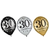 Sparkling Celebration 30 12 Inch Latex Balloons - 15 Count