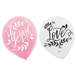 Love and Leaves Latex Balloons