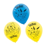 Pokemon Latex Balloons - 6 Count