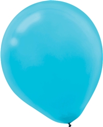 Caribbean Blue 5 Inch Latex Balloons - 50 Count