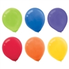 Assorted Colors  5 Inch Latex Balloons - 50 Count