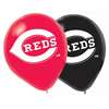 REDS  LATEX BALLOONS - 6 PACK