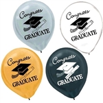 Congrats Graduate 12 inch Assorted Balloons