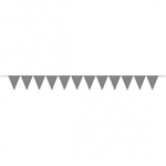 CREATE YOUR OWN SILVER SMALL PENNANT FOR BALLOONS