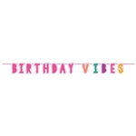 Young And Fab Birthday Vibes Letter Banner