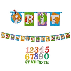 Dr. Seuss Jumbo Add An Age Letter Banner