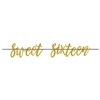 Sixteen Blush Sweet Sixteen Letter Banner
