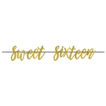 Sixteen Blush Sweet Sixteen Letter Banner