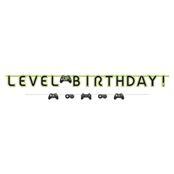 Level Up Birthday Banner Set