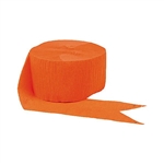 Orange 81 Feet Crepe Paper Streamer