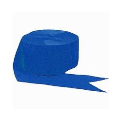 Royal Blue 81 Feet Crepe Paper Streamer