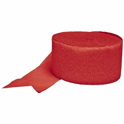 Red 81 Feet Crepe Paper Streamer