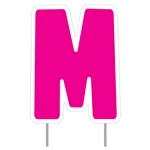 Letter M - Pink Yard Sign