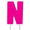 Letter N - Pink Yard Sign