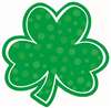 Shamrock With Dots 8 inch Cutout