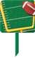 FOOTBALL CUSTOM LAWN SIGN KIT