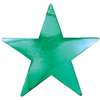 GREEN FOIL STAR CUTOUT - 5 inches