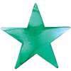 Green Foil Star Cutout - 15 inches