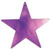 Purple Foil Star Cutout - 15 inches