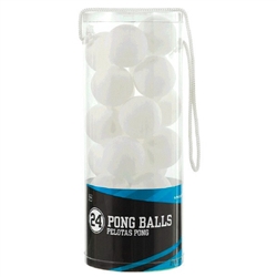 White Ping Pong Balls 24ct