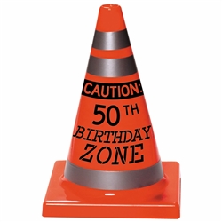 50th Birthday Construction Cone