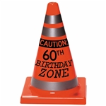 60th Birthday Construction Cone