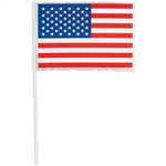 4 Inch x 6 Inch Plastic American Flags Value Pack