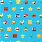 Super Mario Bros Printed Gift Wrap