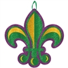 Fleur De Lis Glitter Value Sign