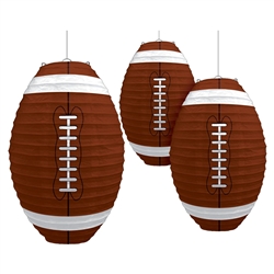 Football-Shaped Paper Lanterns