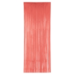 Pantone Living Coral Plastic Curtain