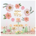 Mint To Be Floral Backdrop Decorating Kit