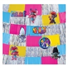 Trolls World Tour Deluxe Backdrop Decorating Kit