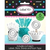 Scalloped Labels Silver Dots Kit