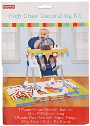 Fisher Price 1ST Birthday Circus High Chair Kit