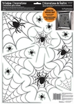 Spider and Web Window Decoration