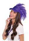Purple Spiked Visor Hat