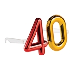 The Big 40 - 40th Birthday Glasses