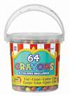 BUCKET OF CRAYONS 64/PAIL
