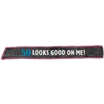 50th Birthday Fabric Sash