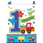 All Aboard Boy 1st Birthday Folded Loot Bags