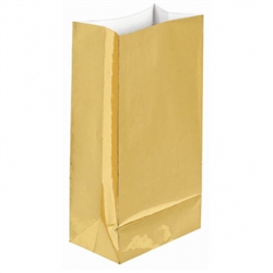 Metallic Gold Foil Large Paper Bags