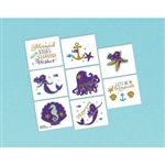 Mermaid Wishes Temporary Tattoos Favors