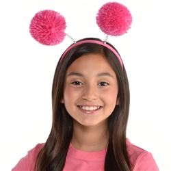 Pom Pom Headbopper - Pink