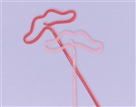 Valentine Mustache Krazy Straws