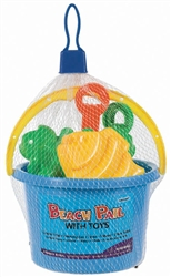 SUMMER BEACH PAIL WITH TOYS