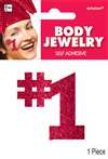 Red Glitter No.1 Body Jewelry