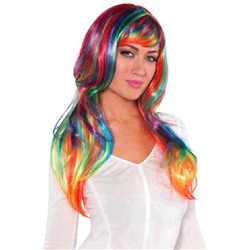 Rainbow Glamorous Wig