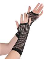 Black Long Fishnet Gloves